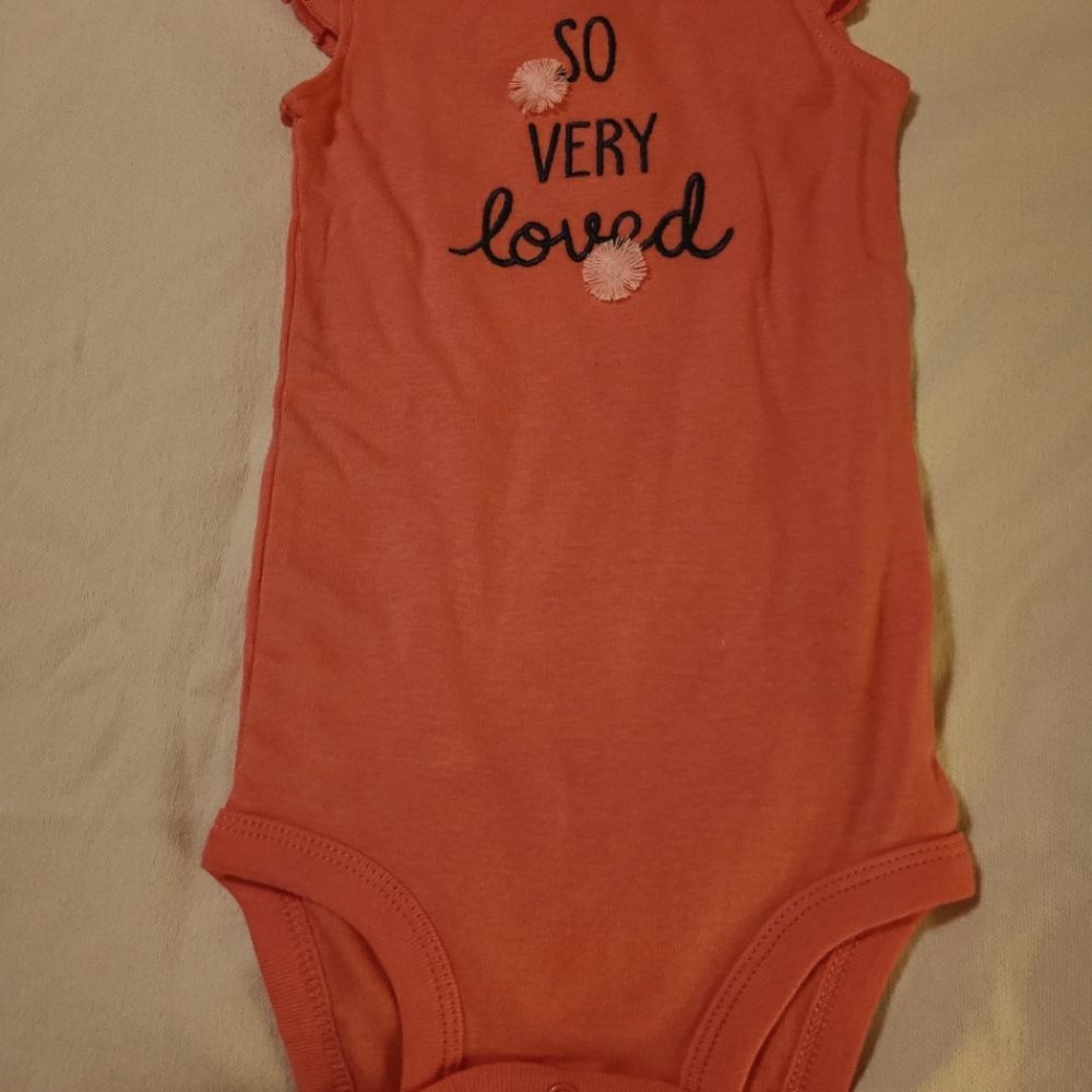 Just One You infant girl pink onesie